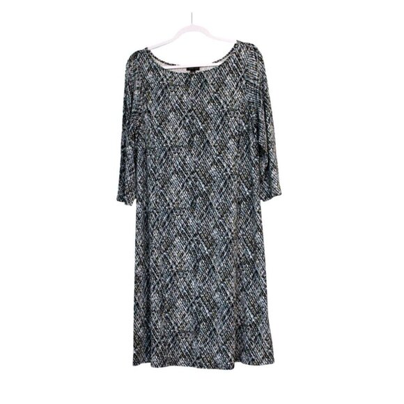J. Jill Dresses & Skirts - J Jill Wearever Collection Midi Dress Size Medium Stretch 3/4 Sleeve Casual